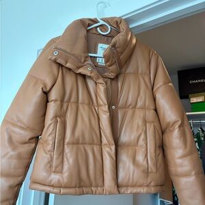 Abercrombie & Fitch Tan Puffer Jacket